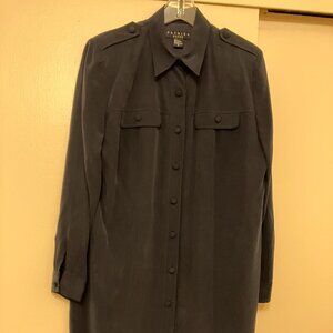 Black shirt dress